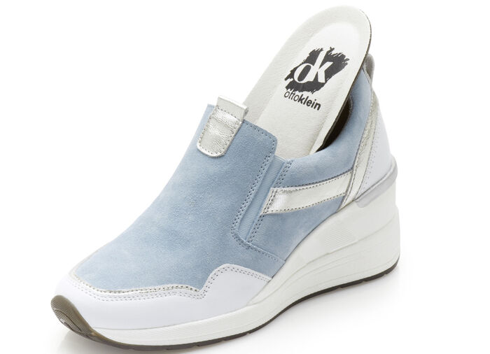 ELENA EDEN Slipper mit herausnehmbarem Fußbett HELLBLAU