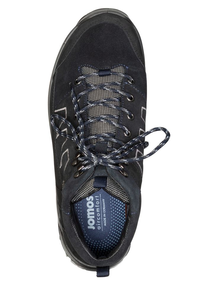 Atmungsaktive Herren-Boots, Weite K, mit herausnehmbarem Fu&szlig;bett SCHWARZ-NACHTBLAU