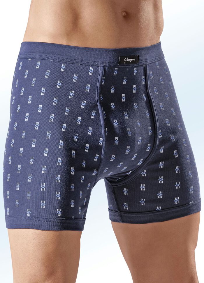 Viererpack Unterhosen, allover dessiniert 