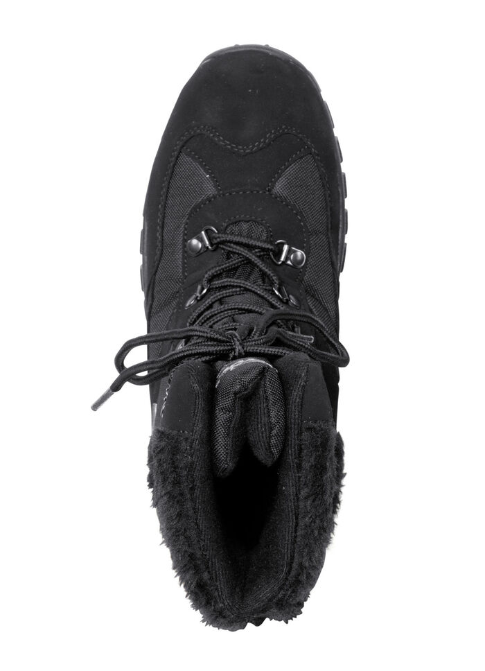 Schn&uuml;r-Stiefelette mit Klimamembrane SCHWARZ