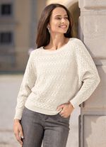 Pullover in Fledermausform 