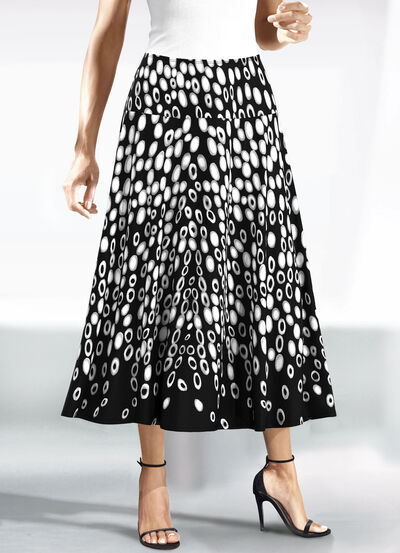 Rock mit ausdrucksstarker Dessinierung 