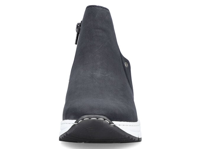 Rieker, modische Damen-Boots, Weite G, mit Reißverschluss DUNKELBLAU