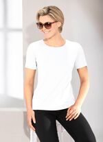 Kombistarkes Shirt in 9 Farben WEISS