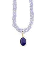 Vergoldeter Anhänger mit Lapislazuli 