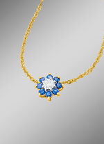 Bl&uuml;ten-Anh&auml;nger mit Kette 