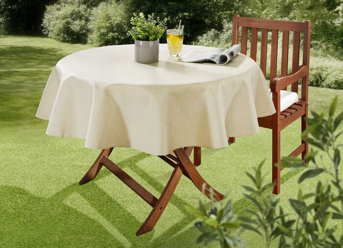 Tischdecke oder Sitzkissen für den Innen- und Außenbereich mit Fleckschutz-Ausrüstung 