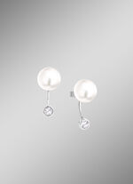 Klassische Ohrstecker mit Süßwasser-Zuchtperlen 