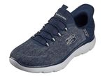 SKECHERS, Herren-Sneaker, mit geformter Slip-Ins Fersenplatte 