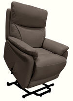 XXL Leder-Sessel mit Aufstehhilfe BRAUN