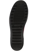 Gemini Slipper mit dekorativen Elastikeins&auml;tzen RUBINROT