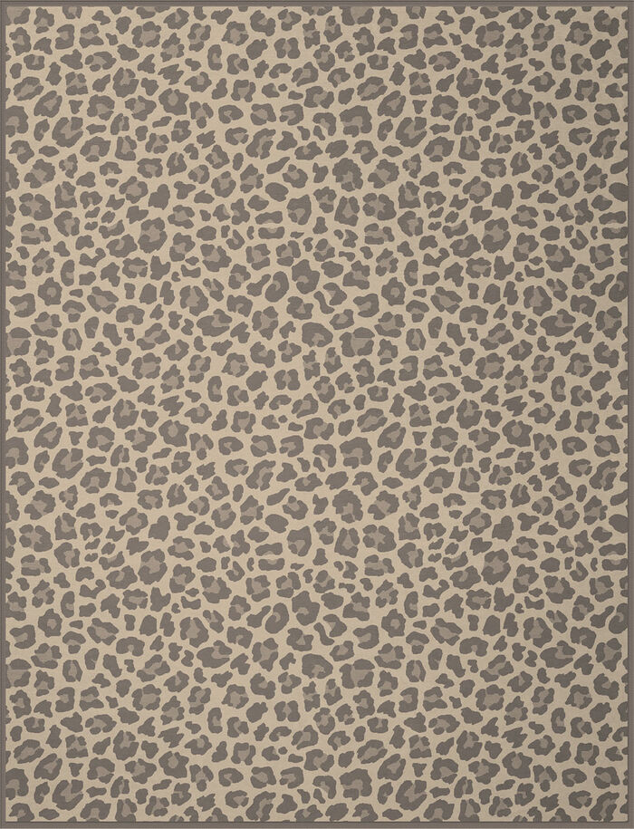 Schlafdecke mit Veloursbandeinfassung BEIGE-BRAUN