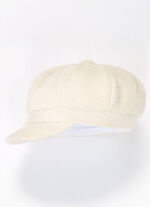 Elegante Damen-Ballonmütze, mit rückwärtigem Elastikeinsatz NATUR