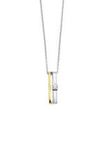 Zeitlose Eleganz: Anhänger mit Brillant und Ankerkette 