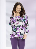 Tunika mit dekorativer Fältelung 