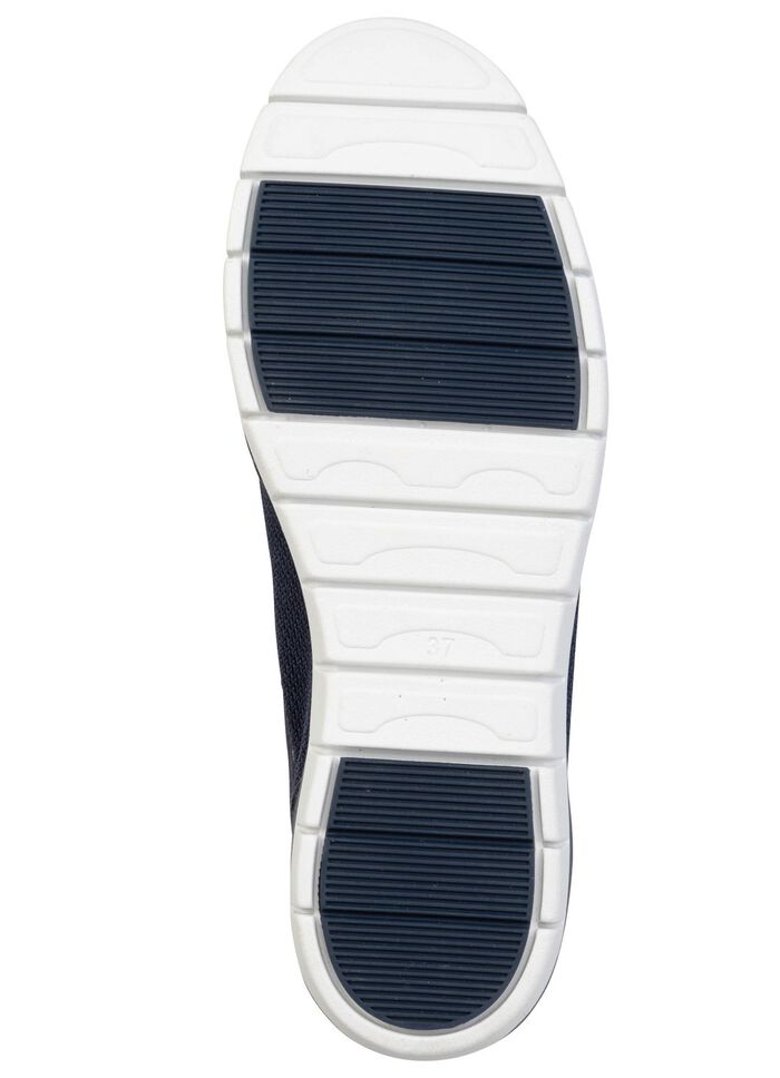 ELENA EDEN, bequeme Damen-Sneaker, Weite H, mit herausnehmbarem Fu&szlig;bett MARINE