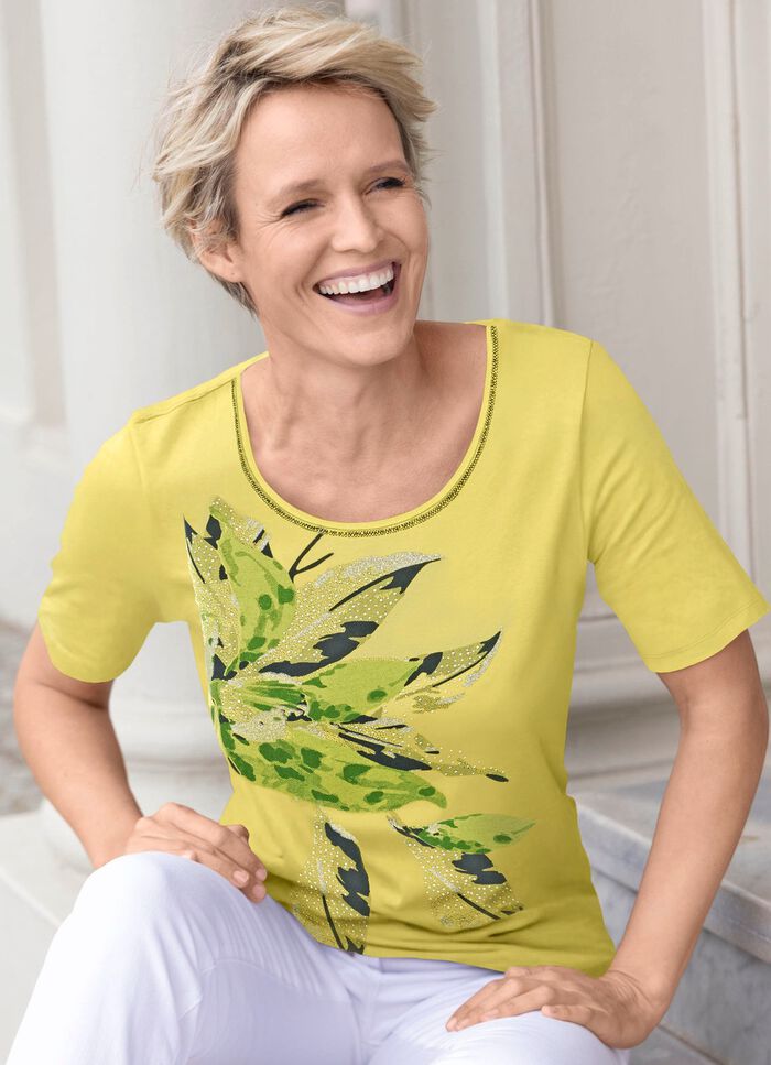 Shirt mit Pl&auml;ttchenzier 