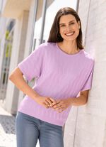 Pullover mit Wellenstruktur FLIEDER