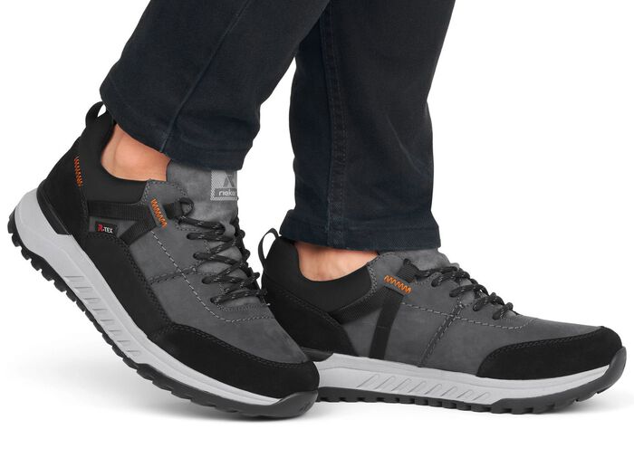 Rieker Sneaker mit Schn&uuml;rung GRAU-SCHWARZ