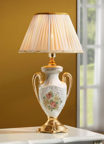 Tischleuchte mit echter Blattgoldauflage 