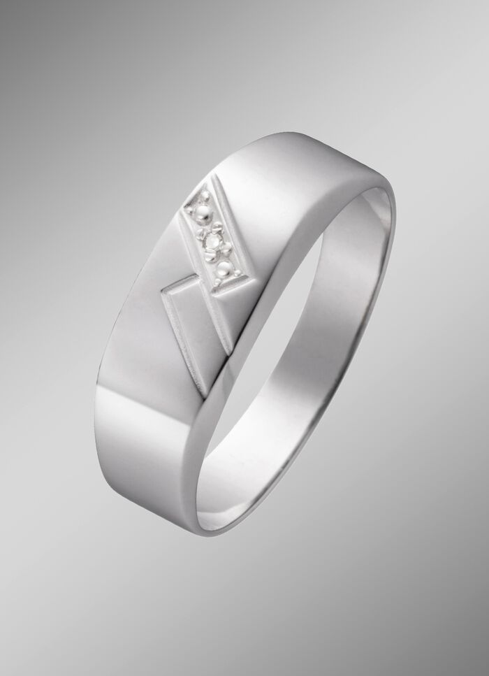 Herrenring mit Diamant 