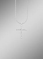 Markanter Kreuz-Anh&auml;nger mit K&ouml;nigskette 