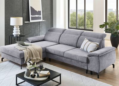 Polsterecke mit Bettfunktion und Bettkasten 