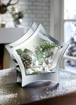 Beleuchteter Stern aus Glas 