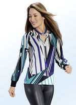 Tunika mit Rippenstrickbündchen 