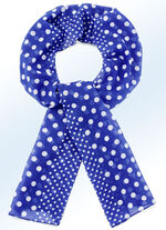 Schal mit verschieden gro&szlig;en Punkten 