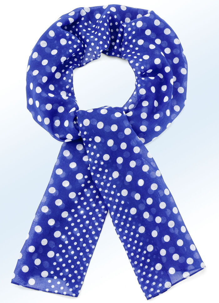 Schal mit verschieden gro&szlig;en Punkten 