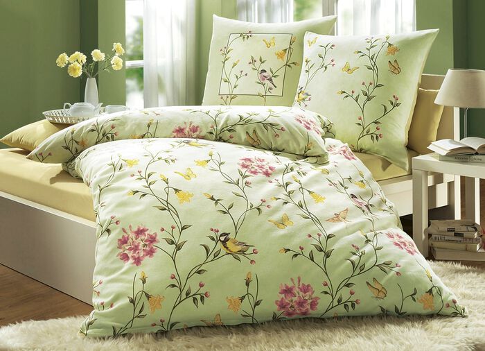 "Dobnig" Bettw&auml;sche-Garnitur in Biber oder Satin Qualit&auml;t LIND