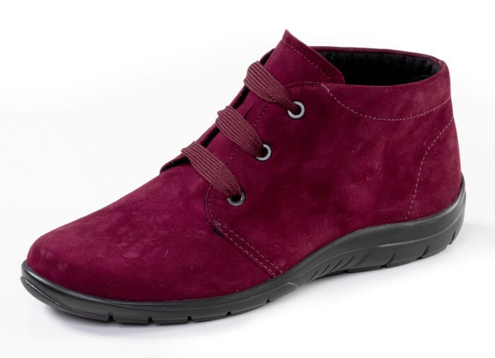 ELENA EDEN, bequeme Damen-Boots, Weite H, mit herausnehmbarem Fußbett BORDEAUX