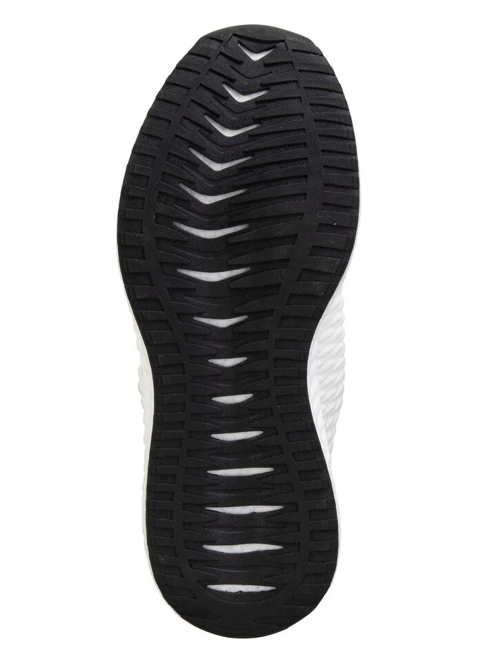 Schn&uuml;r-Sneaker aus strukturiertem Textilmaterial 