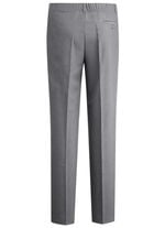 "Klaus Modelle"-Hose mit Bundfalten in 3 Farben MITTELGRAU MELIERT