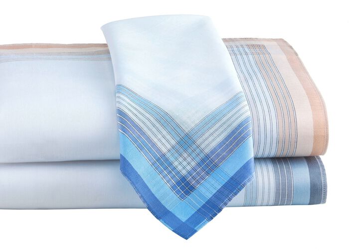 Herren-Stofftaschentücher aus reiner Baumwolle 