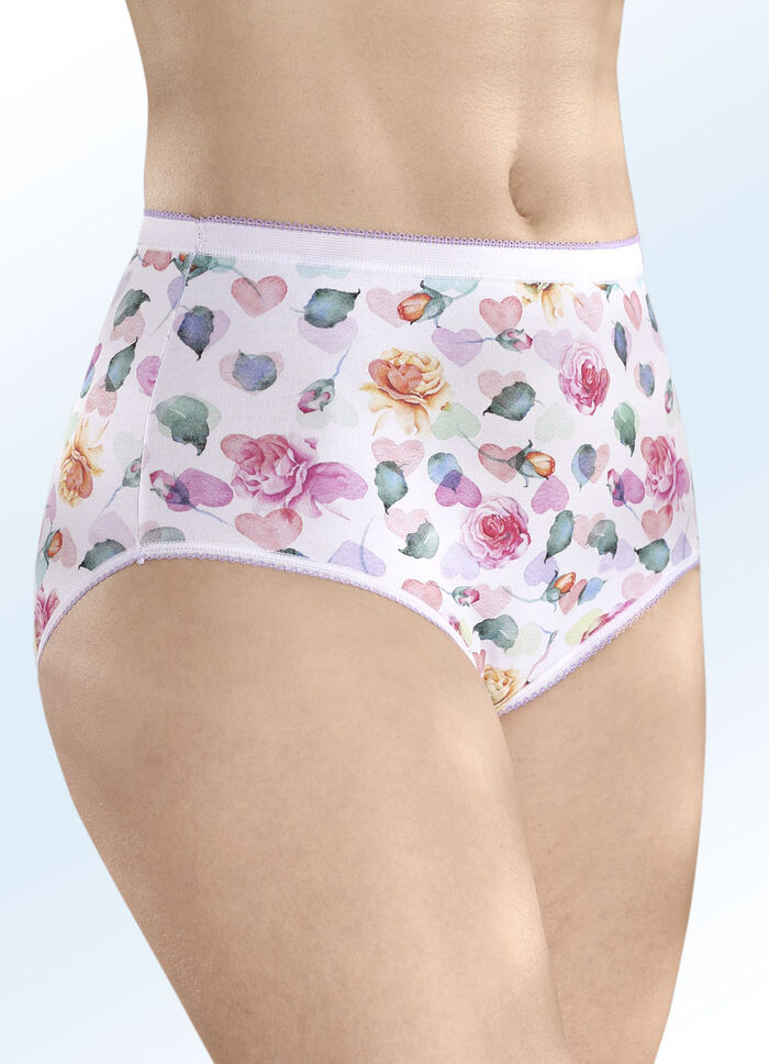 Viererpack Slips mit elastischen Abschl&uuml;ssen 