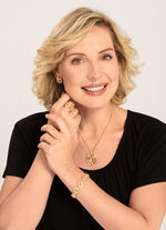 Mattiertes Armband mit Zirkonia 