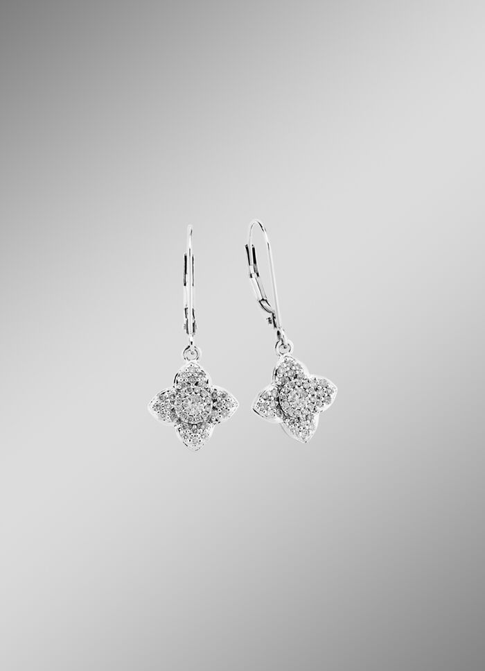 Ohrringen aus Weißgold 