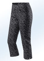 Soft-Stretch-Caprihose SCHWARZ-WEISS