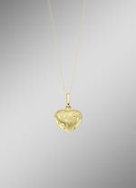 Herz-Anhänger mit strukturierter Vorderseite 