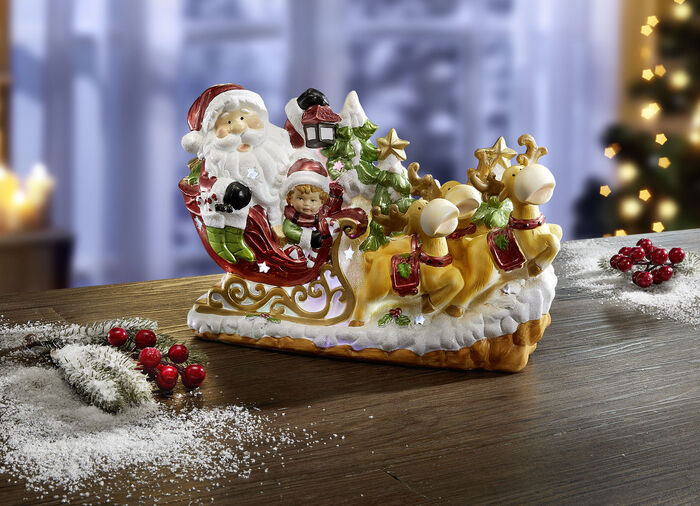 Beleuchteter Rentierschlitten 