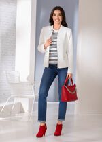 Kurzblazer mit Rei&szlig;verschlusstaschen 