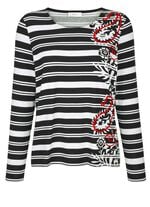 Shirt  mit roten Farbakzenten 