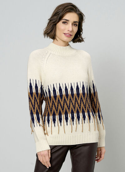 Pullover in Biesenstrick 