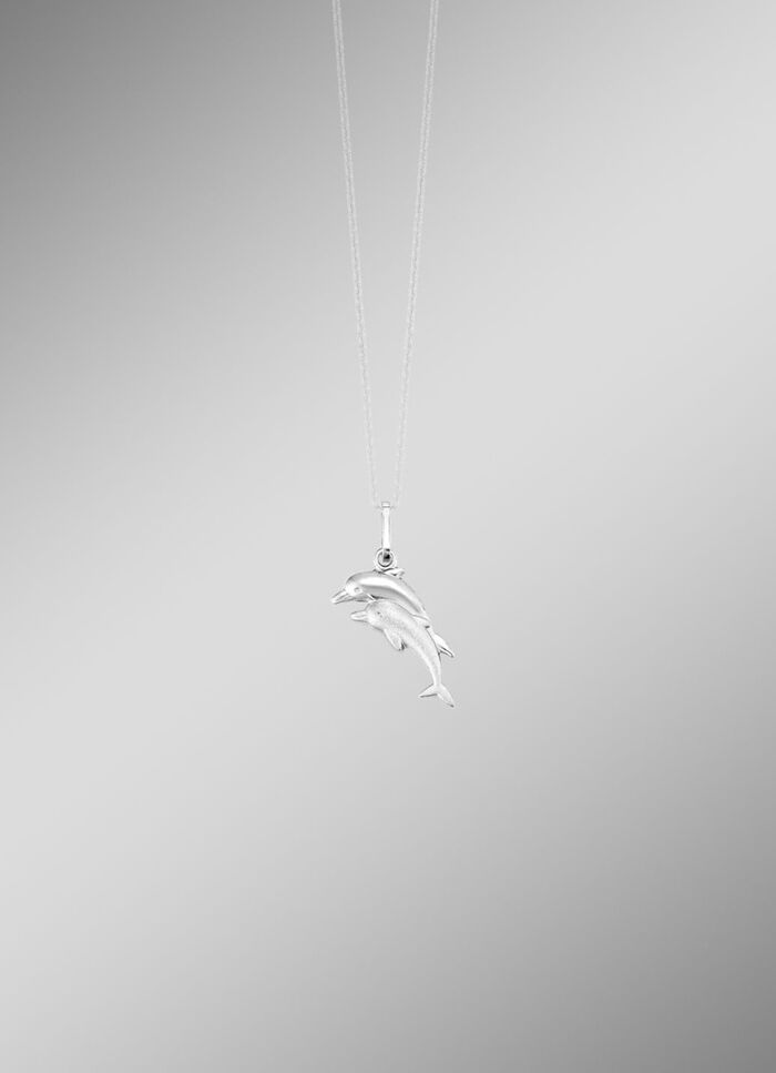 Delfin-Anhänger in Silber 