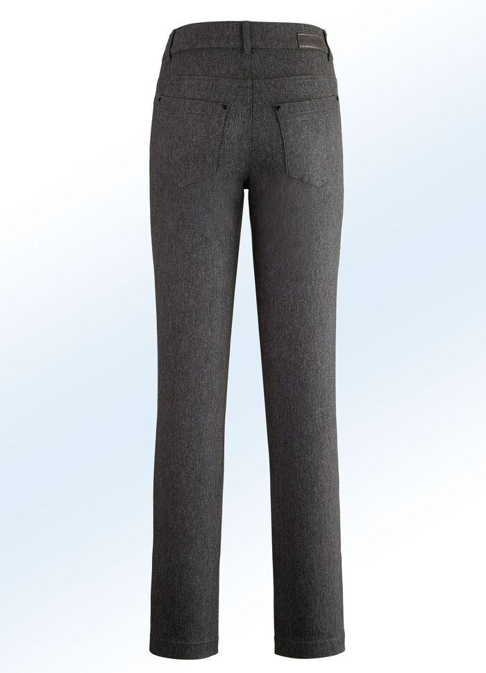 Hose mit angenehm weicher, w&auml;rmender Innenseite ANTHRAZIT MEL.