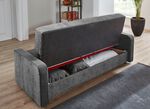 Schlafsofa mit Bettkasten ANTHRAZIT