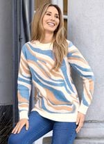 Pullover in Jacquard-Dessin 