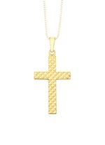 Kreuz-Anh&auml;nger mit Diamantmuster 